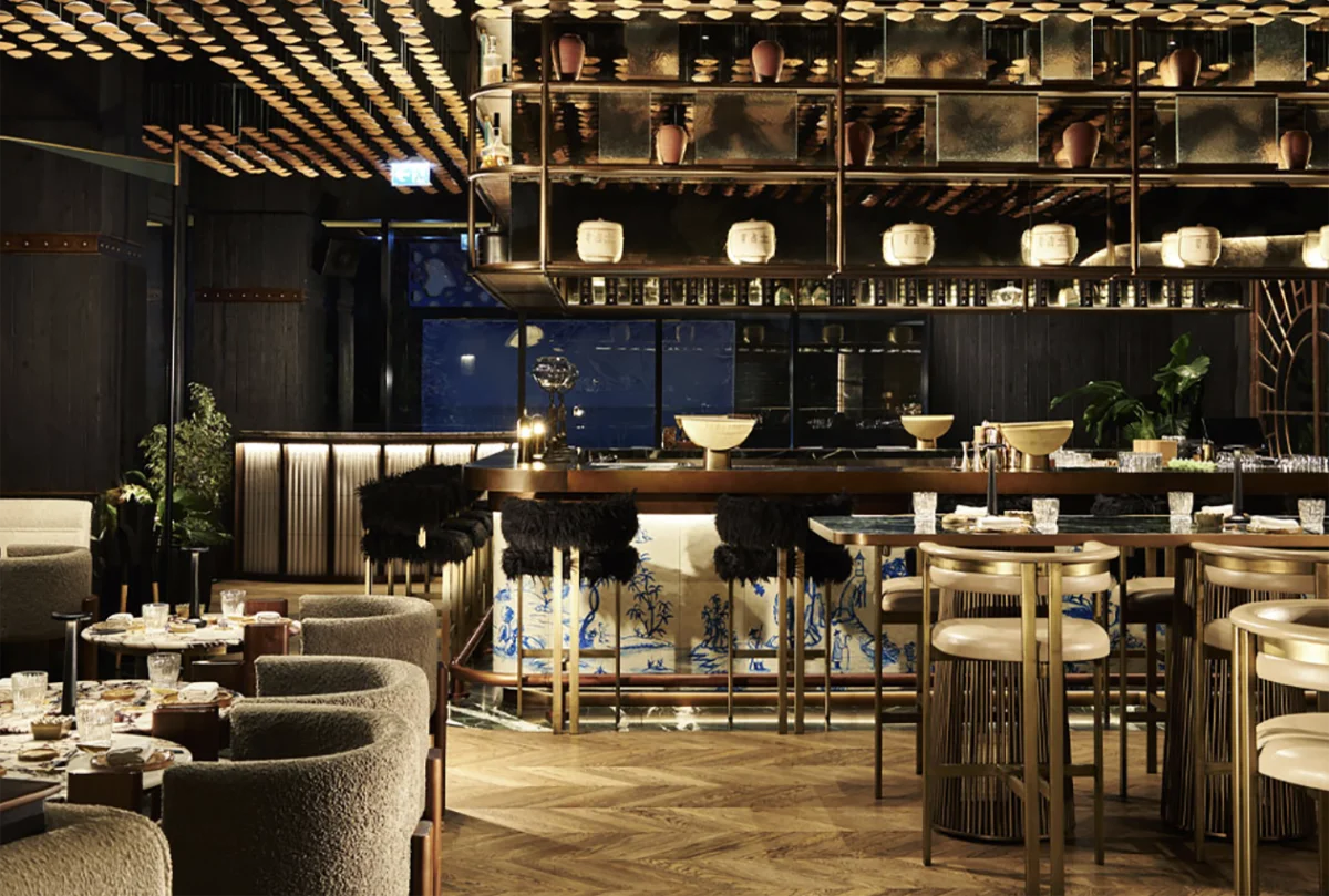 Ash Lounge — hand-painted mural by Cape Town Mural Arts, Dubai, UAE