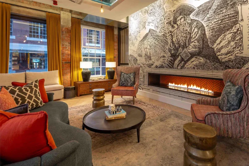 Hilton Canopy - Lounge — hand-painted hotel lounge mural, Gardens, Cape Town