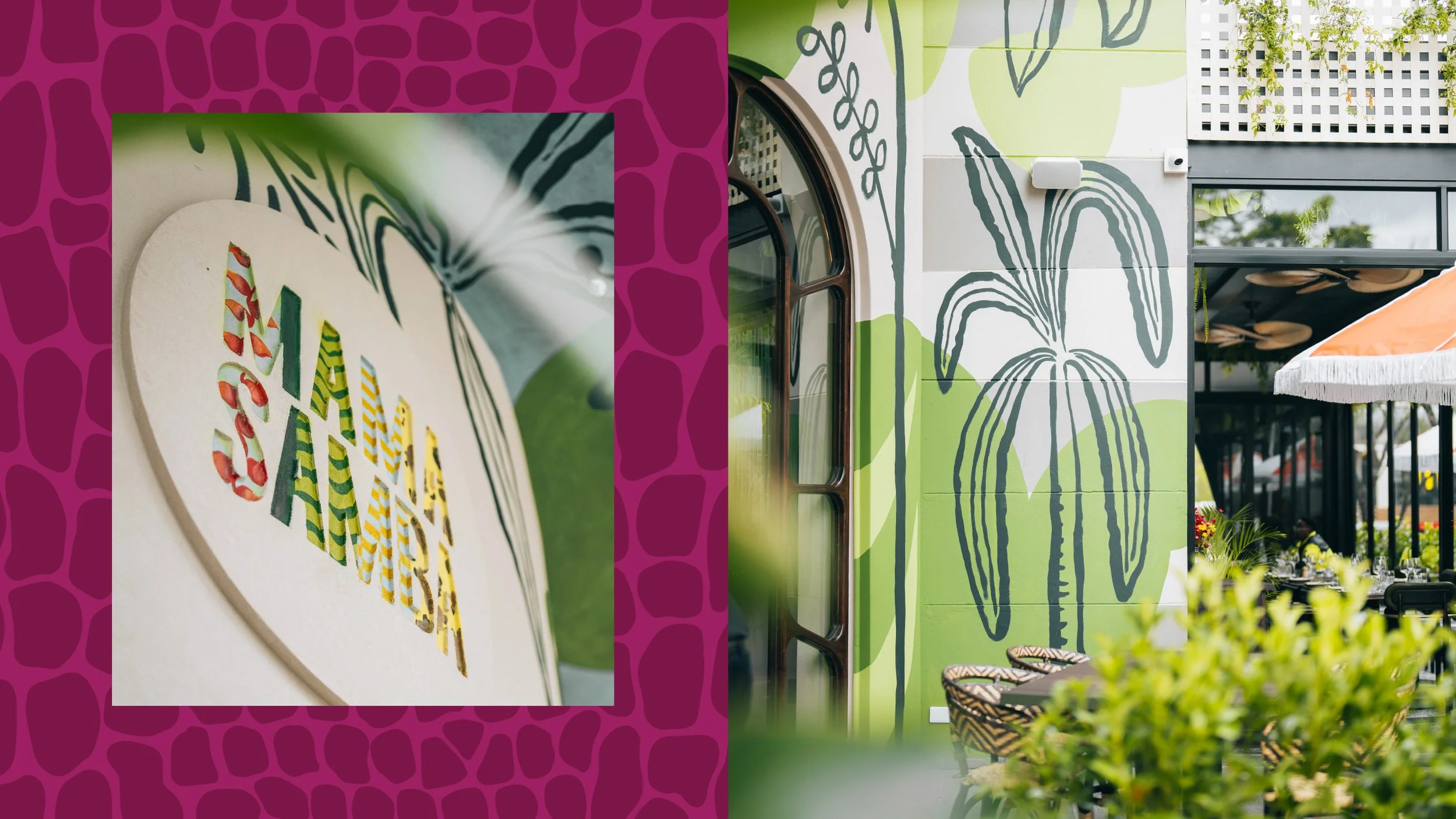 Illustration detail — MamaSamba, Rosebank, Johannesburg