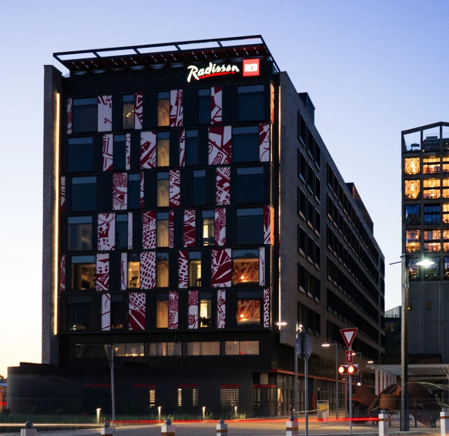 8-storey façade — Radisson Red, Silo District, V&A Waterfront, Cape Town