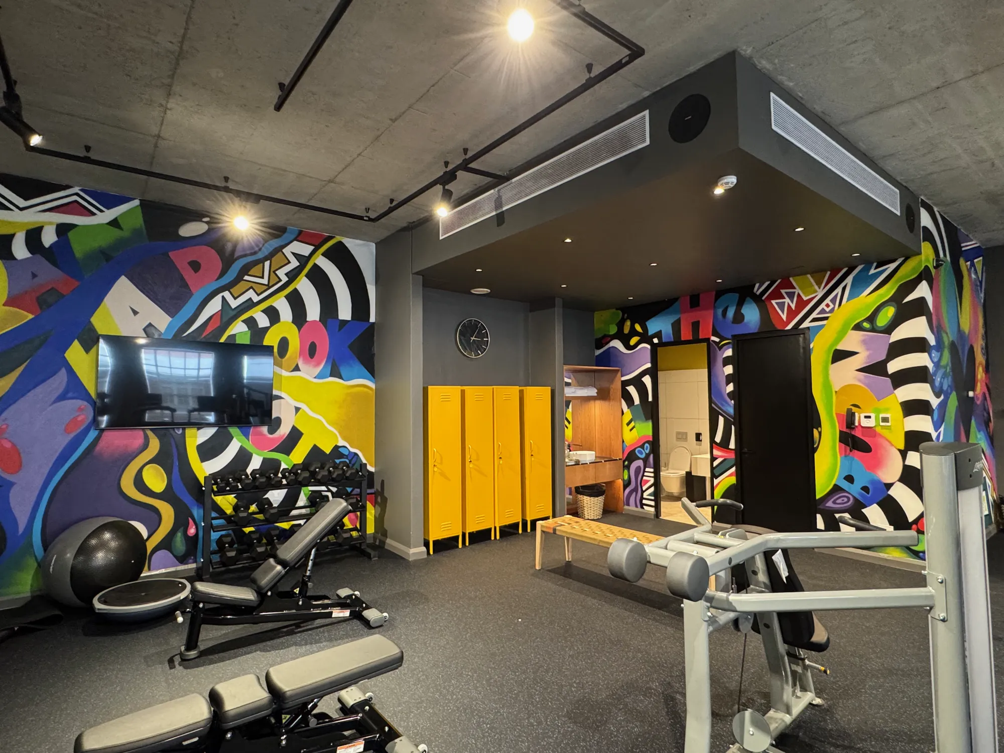 Gym overview — a wider perspective — Hilton Canopy - Gym, Park Rd, Gardens, Cape Town